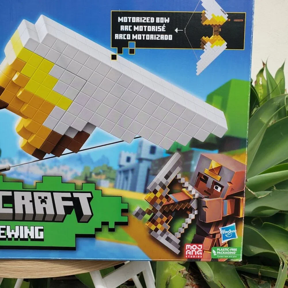 NEW NERF Nerf Minecraft Sabrewing Motorized Blaster Bow Dart Gun Unleash 8 darts